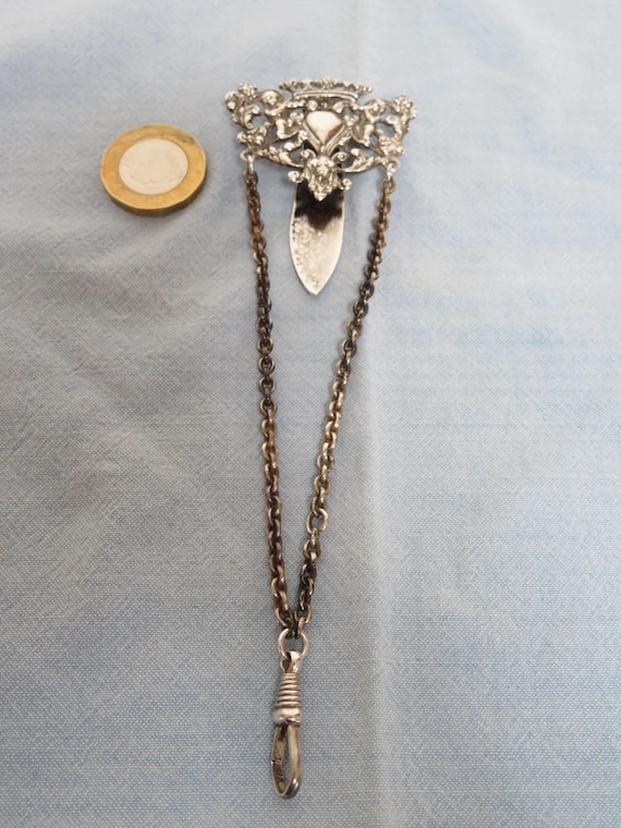 Antique Solid Silver Fully Hallmarked Chatelaine … - image 1