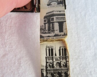 ANCIENNE BOÎTE À bijoux Napoléon III en verre biseauté Paris Tour