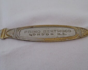 Vintage Steel Letter/paper Opener Advertising Primo Bentwood Vintage Steel Letter/paper Opener Advertising Primo Bentwood