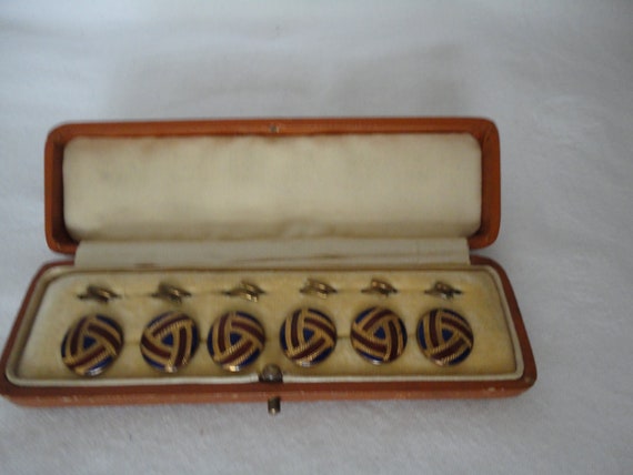 Vintage/Antique/Edwardian Enamel Dress Button Set… - image 8