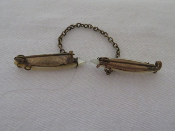 Antique/Vintage Miniature Cape/Duo Brooch/Pin - H… - image 9