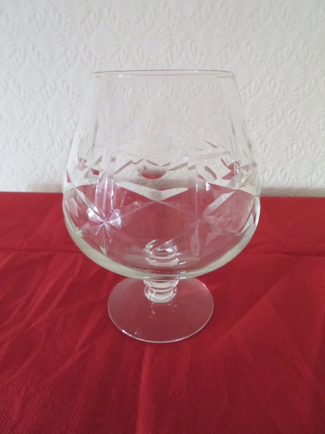 Vintage Cut Crystal Brandy Balloon/Glass Ideal Gift Etsy