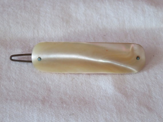 PEARL HAIR CLIP SMALL STONE BLUE PEARL HAIR CLIP SMALL STONE BLUE
