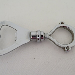 Vintage Chrome and Steel Bottle Opener - Bar/Brewery/Brewerania - 1950&#39;s