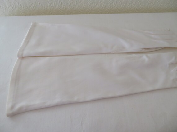 Vintage Classic Dark Ivory Stretch Matt Satin Mid… - image 6