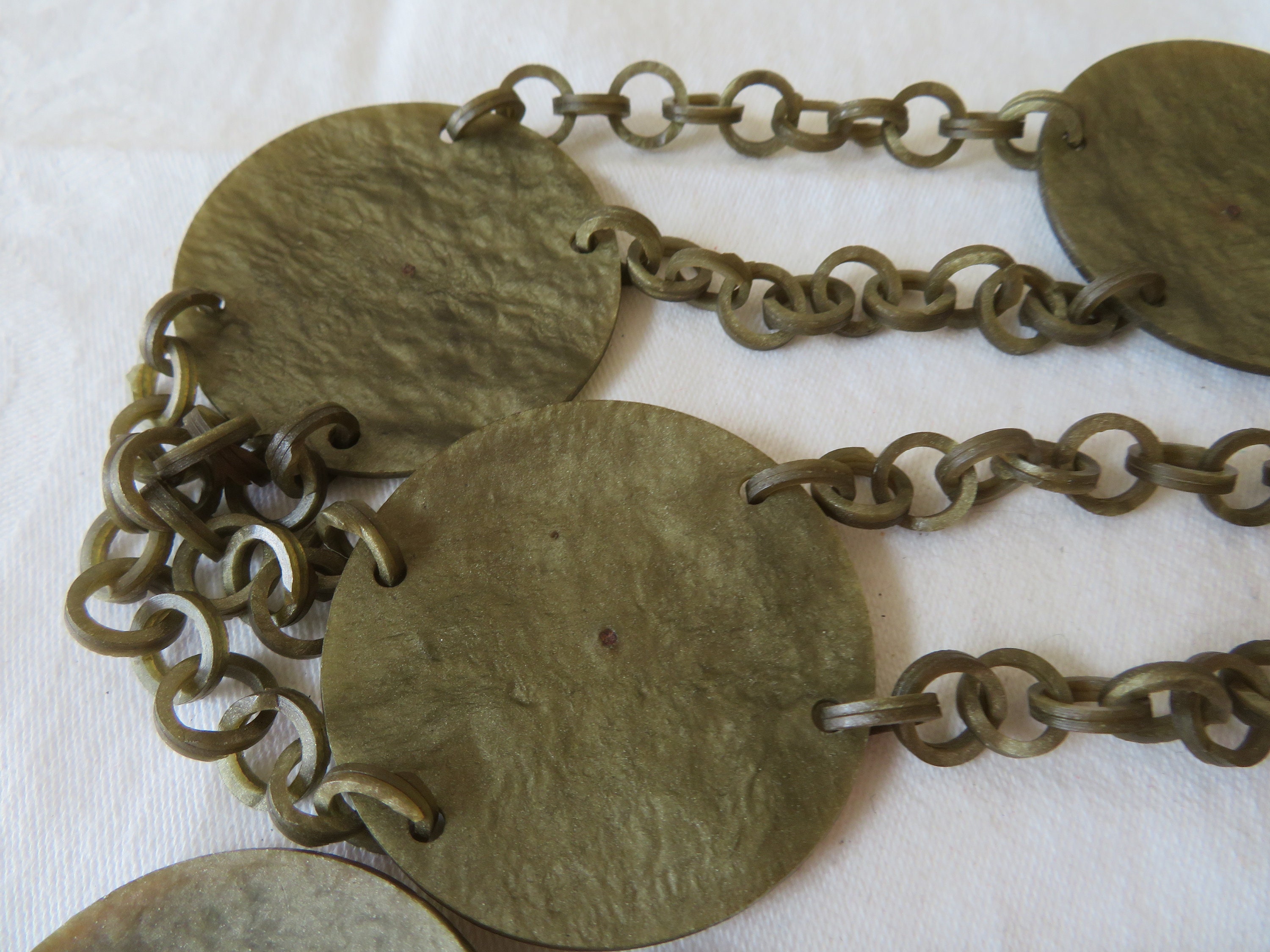 Vintage Art Deco Celluloid Belt - Marbled Green, Faux  display picture 1
