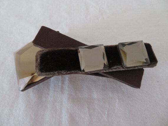 Buy Vintage Alexandre Zouari, France Hair Barrette Brown  display picture 2