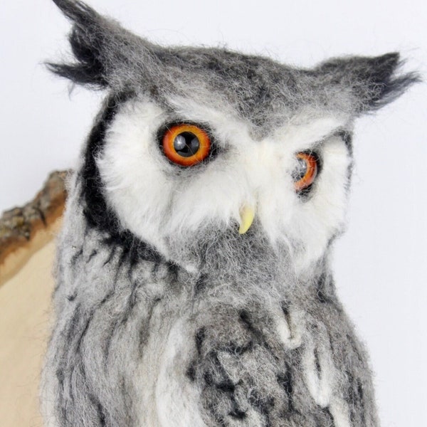 Needle Felted Owl - Etsy