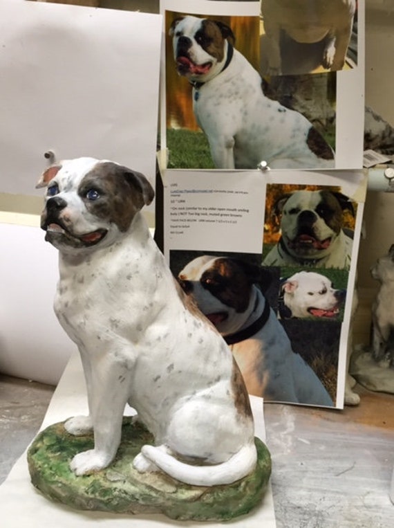 American Bulldog Custom Pet Sculpture 