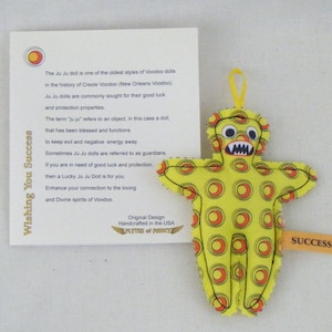 Lucky Juju,  Voodoo Doll, Halloween Ornament, Gift - SUCCESS