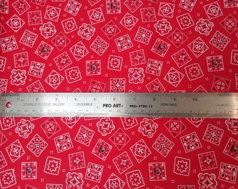 Fabri-Quilt Ozark Calico Bandanna Print 100% bawełna