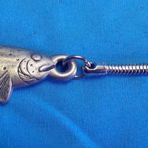 Curled Rainbow Trout, Keychain, 3D Image, Unisex Gifts, Choose Color