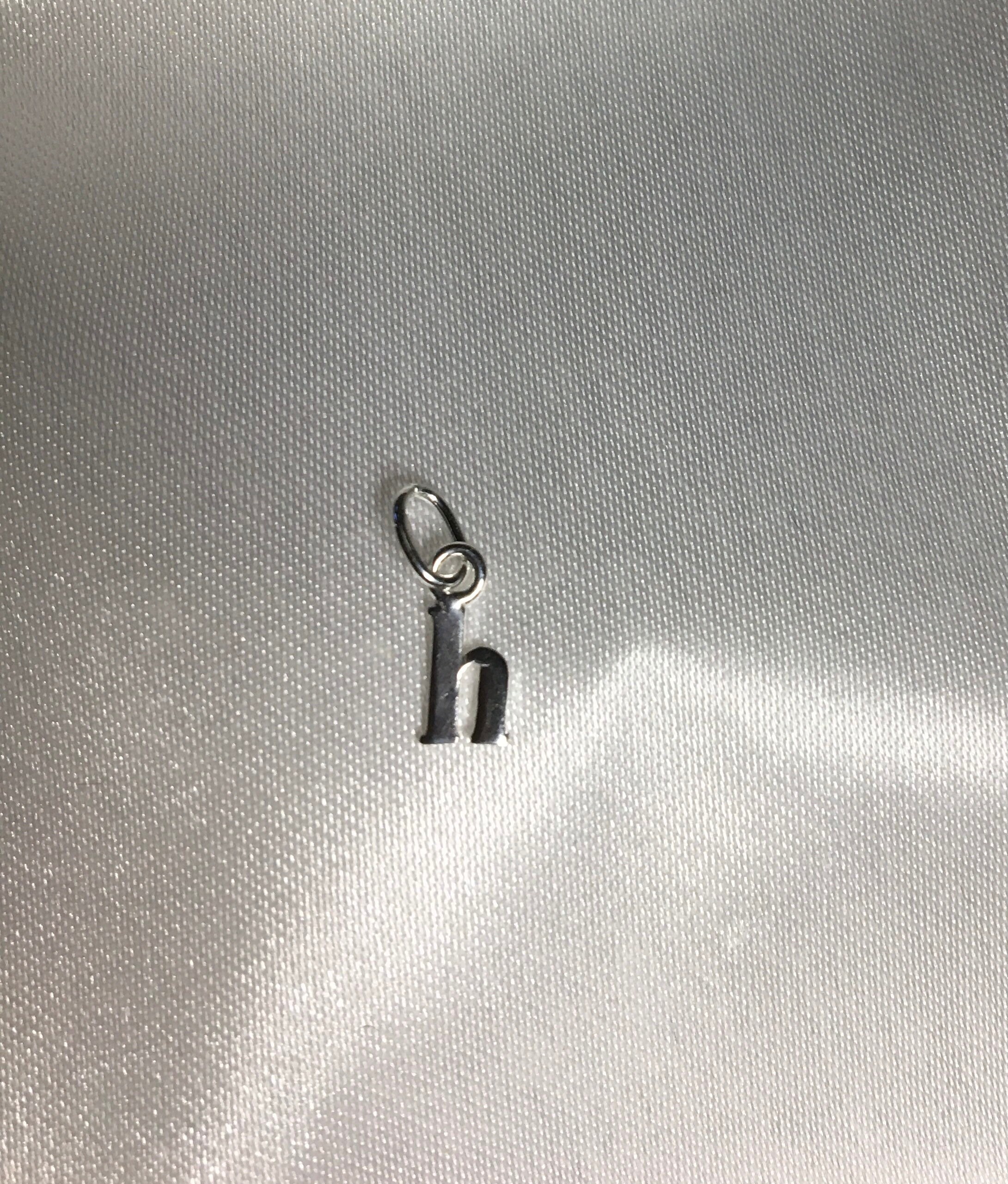 Sterling Silver Initial/letter Charms Lowercase - Etsy UK