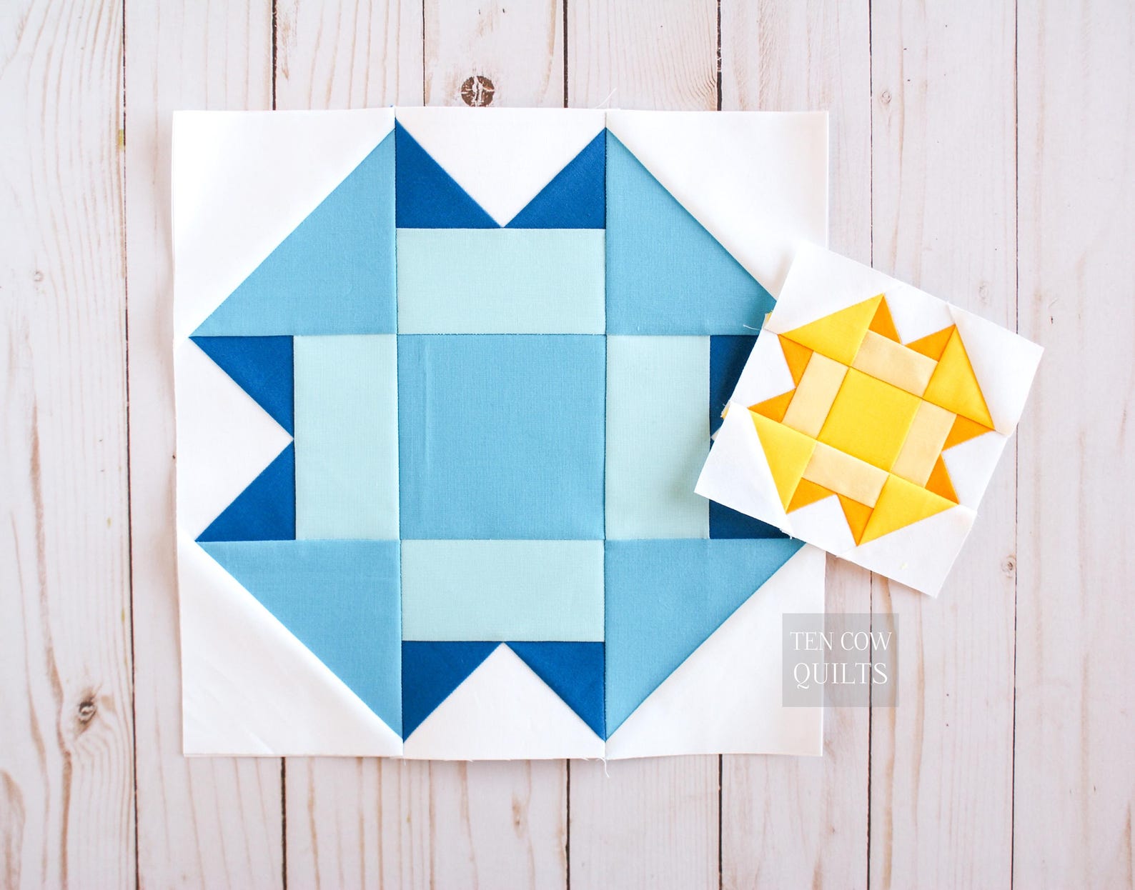 Churn Dash Quilt Block Pattern: Folded Corner FPP (PDF Download) - Etsy