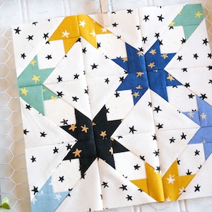 Star Square Foundation Paper Piecing Pattern, FPP, Star Quilt Block, PDF Download, Scrap Quilt, image 8