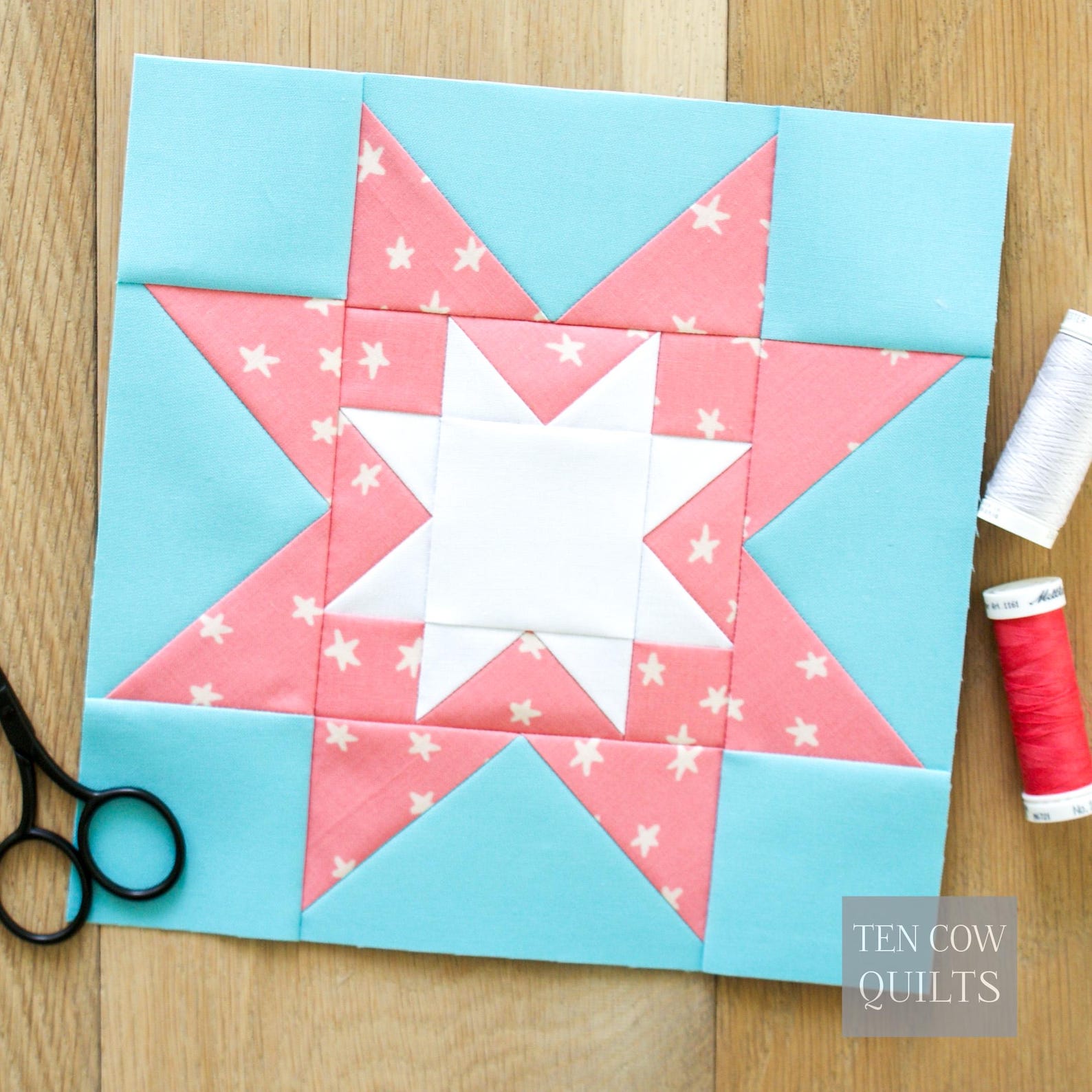 Star in a Star Foundation Paper Piecing Pattern FPP Quilt Block PDF ...