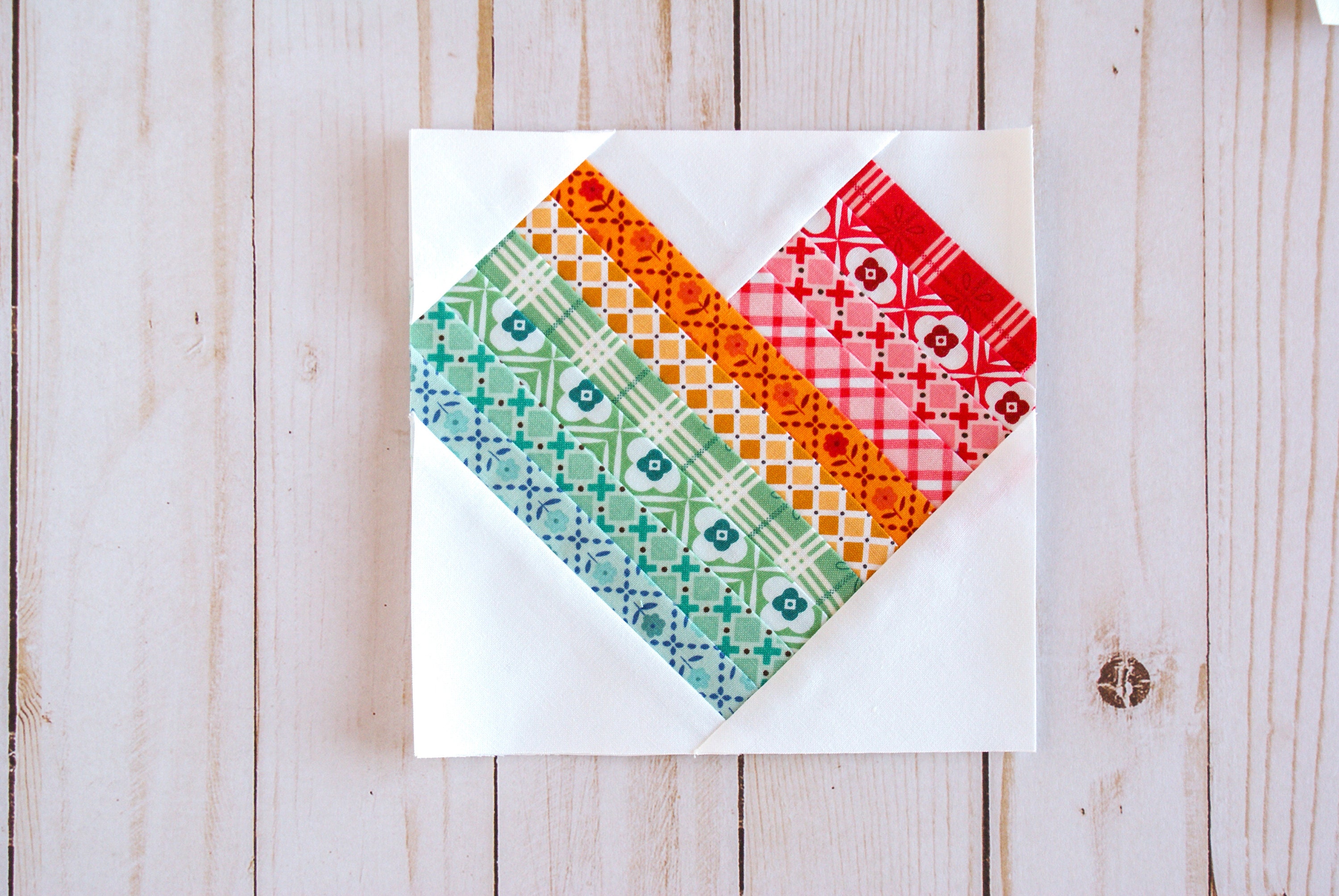 Heart Foundation Paper Piecing Pattern, FPP, 3-inch, 4-inch, 5-inch, 6 ...