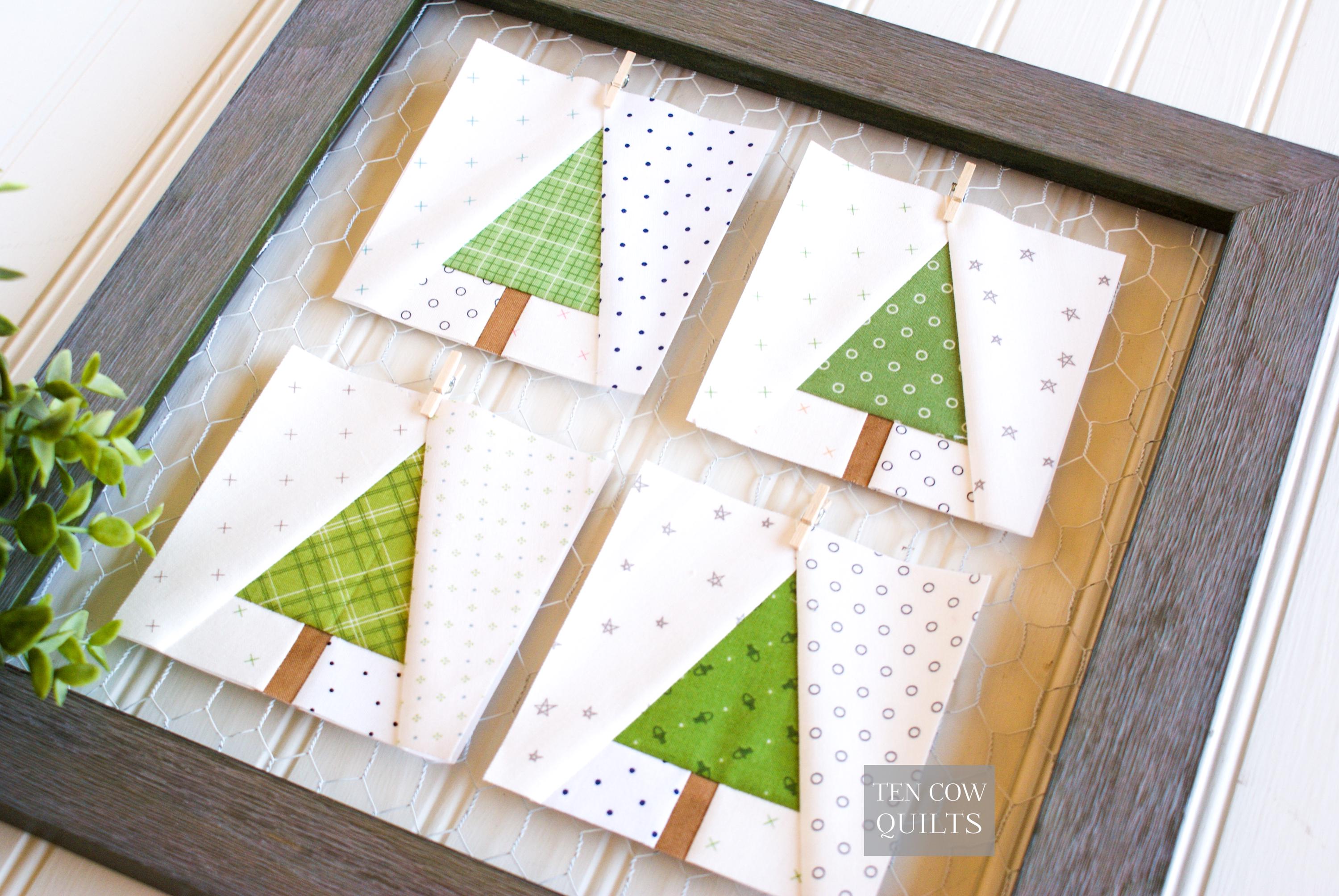Tiny Tree 5 Sizes Quilt Block Pattern: Foundation Paper Pieced (PDF ...
