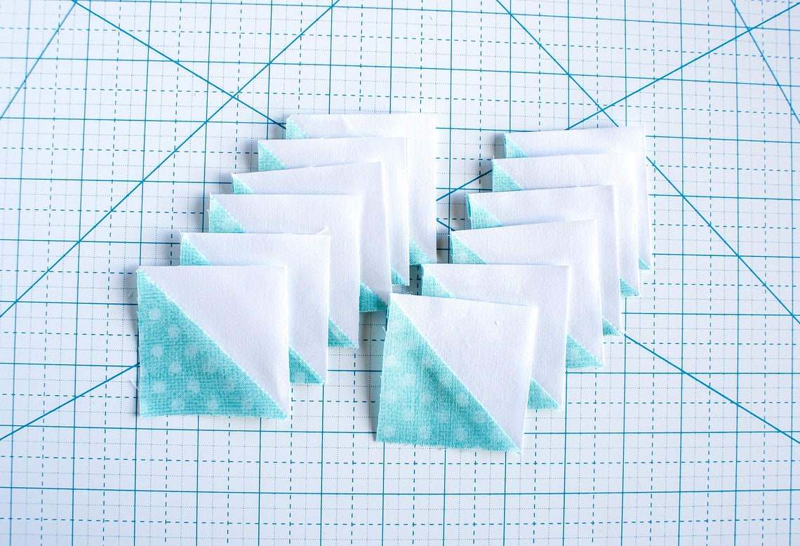 Half square triangle patterns foundation paper fpp print etsy