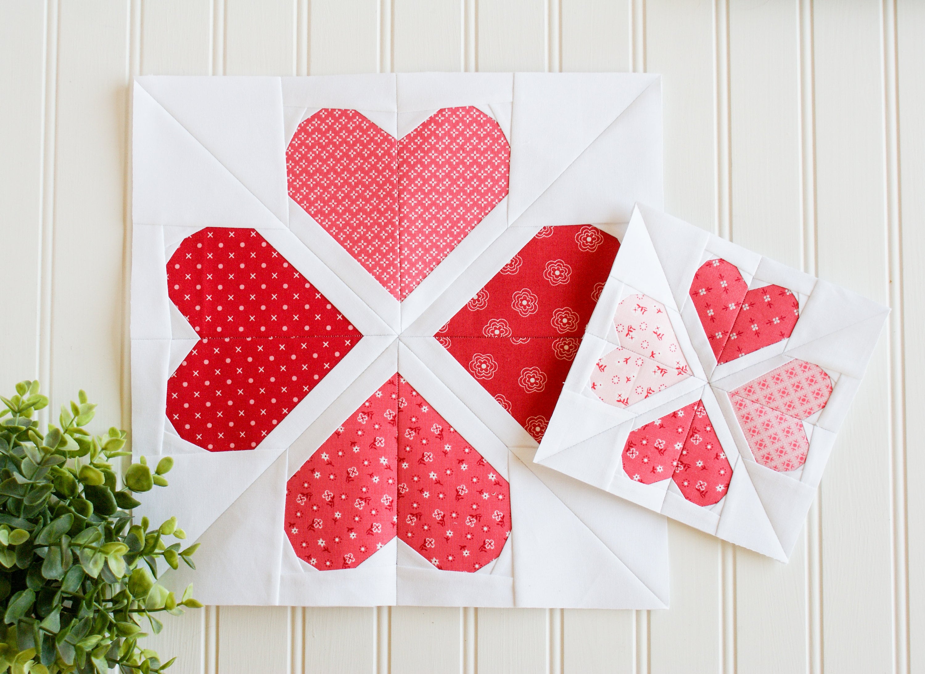 Hearts in a Circle, Foundation Paper Piecing Pattern, Valentines, FPP ...