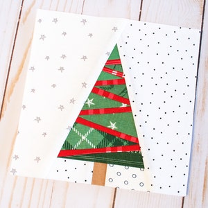 Choinka FPP, wzór do patchworku z papieru podkładowego, blok kołdry, 6 cali, 5 cali, 4 cale, 3 cale, geometryczny, do pobrania w formacie PDF
