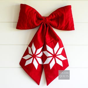 Weihnachtsschleifen-Schnittmuster, Foundation Paper Piecing (FPP), Skandinavischer Stern, PDF-Download Bild 3