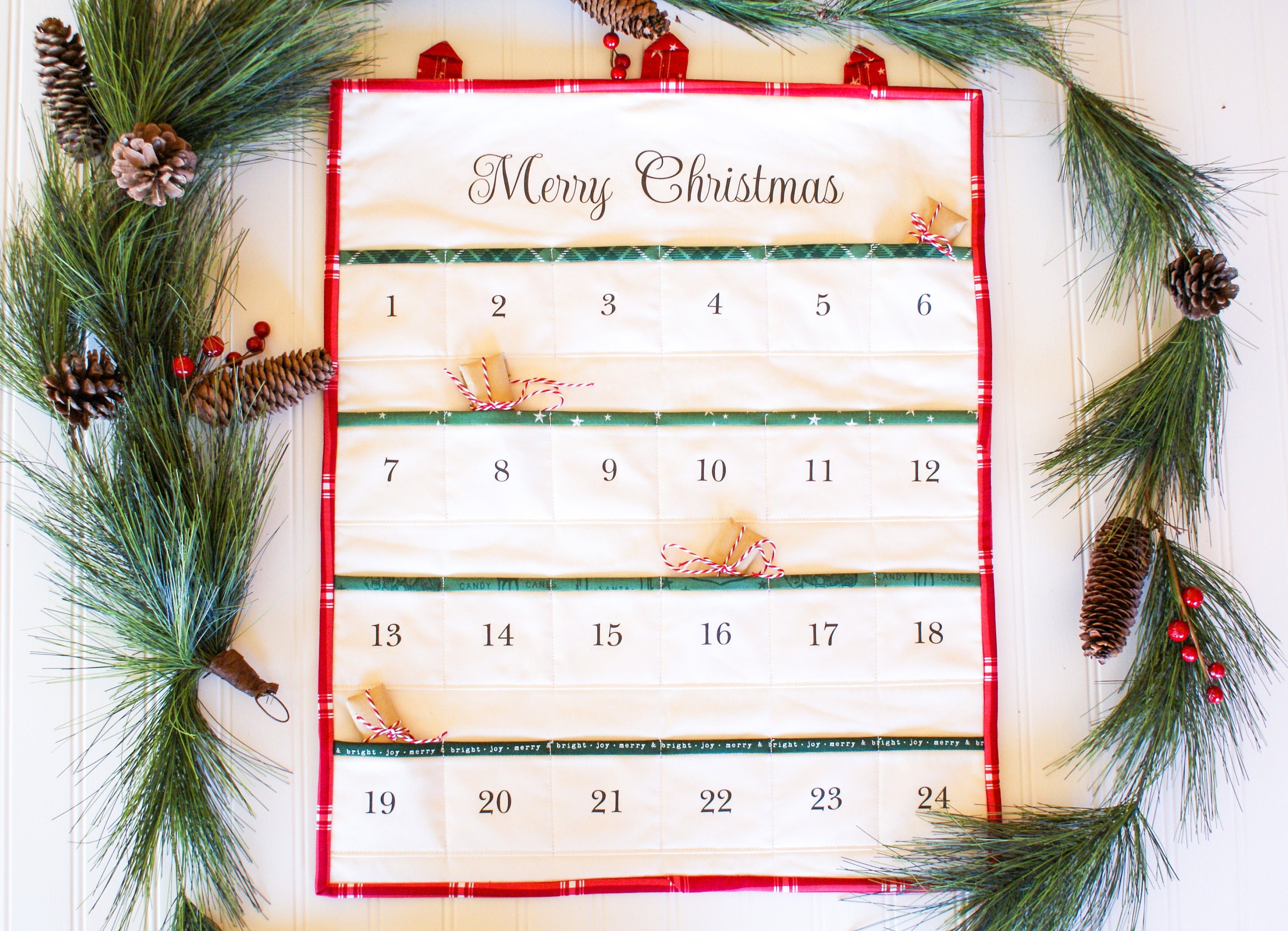 Advent Calendar Pattern, Quilted, PDF Download, DIY, 24 Pockets ...