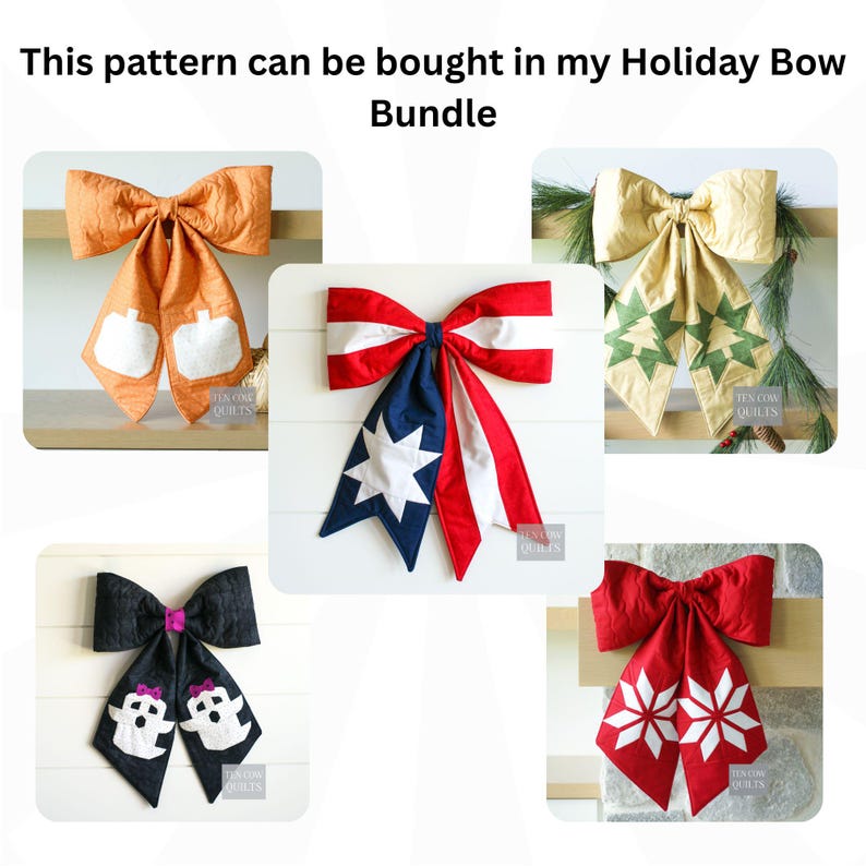 Weihnachtsschleifen-Schnittmuster, Foundation Paper Piecing (FPP), Skandinavischer Stern, PDF-Download Bild 6