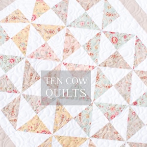 Pinwheel Baby Quilt Pattern, Beginner Easy, Small Mini, Charm Pack, PDF Download, Scrappy Gender Neutral, Lap Blanket, Traditional Classic,