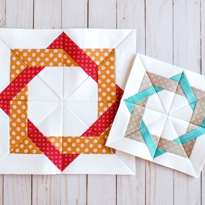 Woven Squares Foundation Paper Piecing, Quilt Block, FPP, Multiple Sizes, PDF download