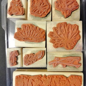 Floral Rubber Stamp Set – Retired Stampin' Up! Wood Mounted Stamps image 4
