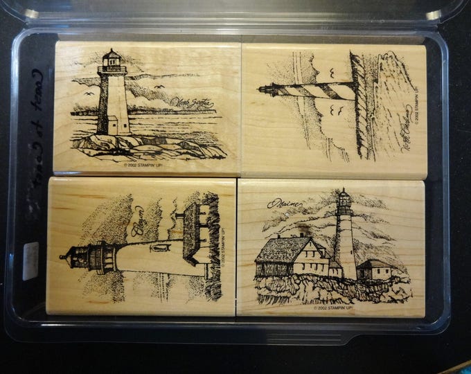 Coast to Coast - Stampin' Up! Retired Wood Mount Rubber Stamp Set ...