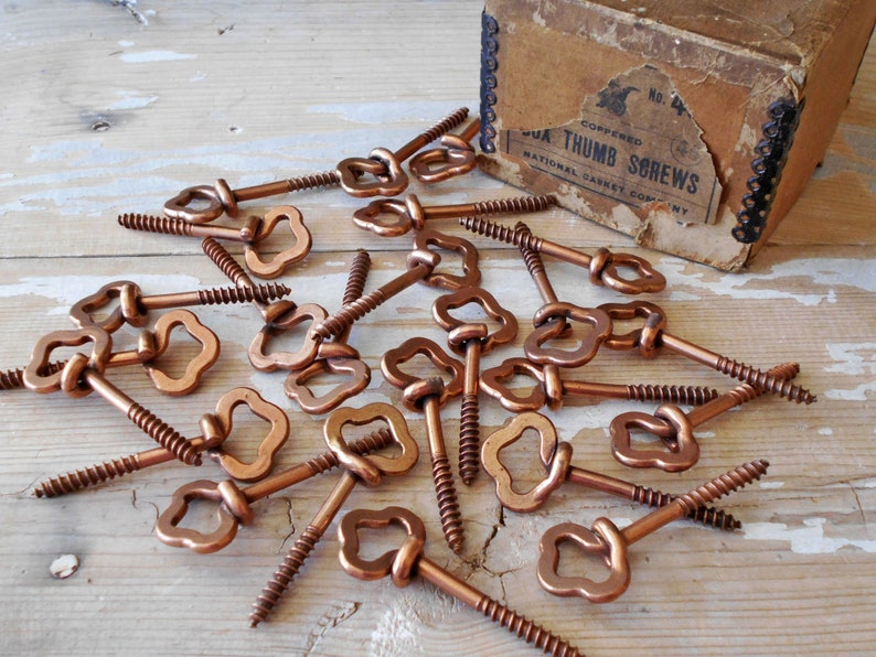 Antique Copper Casket Thumb Screws / Gothic Steampunk Jewelry Etsy