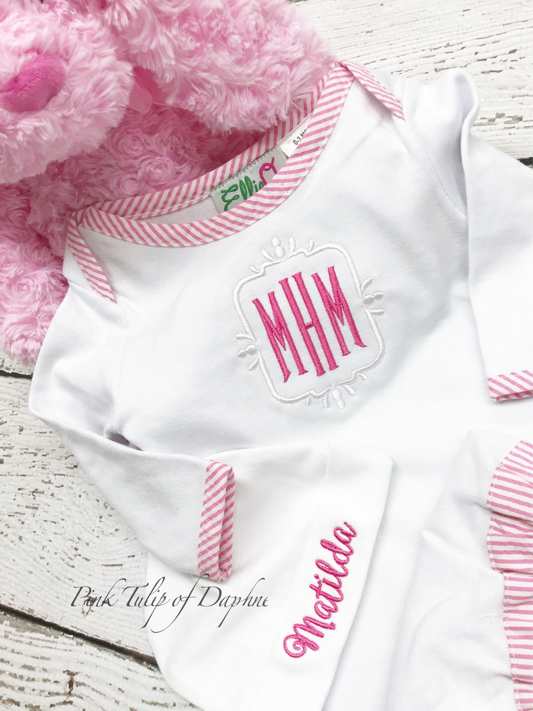 newborn monogrammed clothes