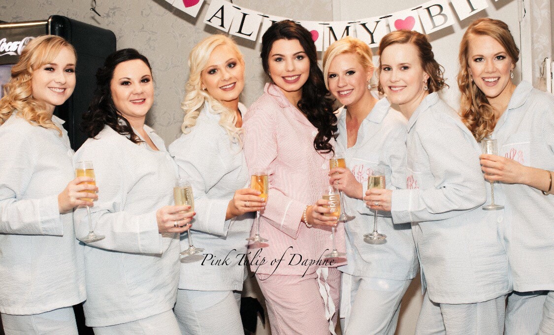bridesmaid pajama sets