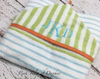 Hooded bath towel, Childs hooded towel, hooded towel, Toddler hooded towel, personalized gift