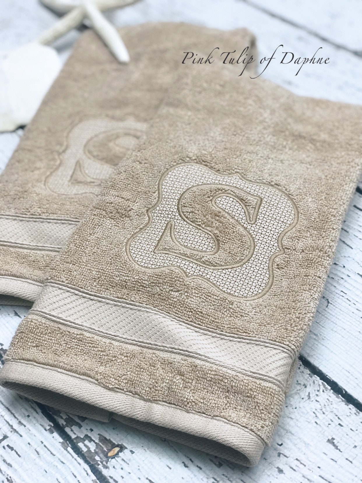Cheap Promotional Logo Embroidery Satin Bath Face Hand Towel Set