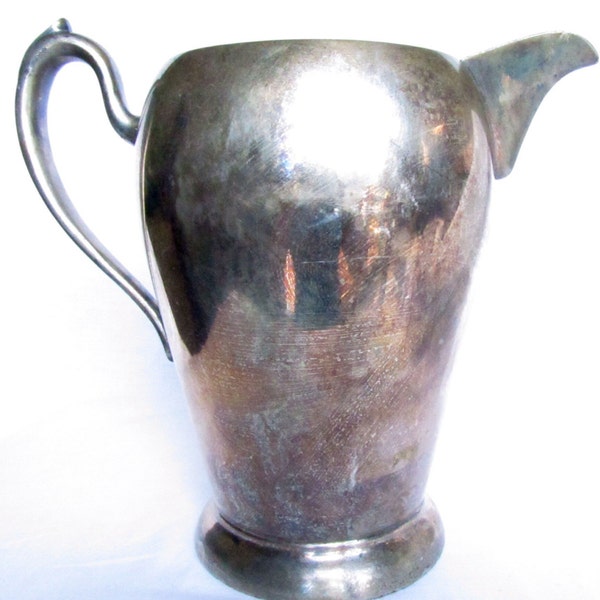 Excelsior Silver Water Pitcher, Vintage Water Pitcher,