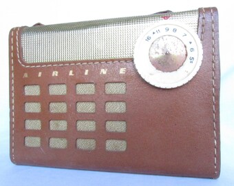Airline Personal Portable Radio, Mid Century Radio, Retro Radio, Photo Prop Radio