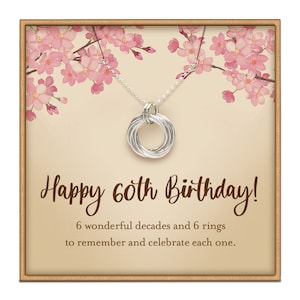 60th birthday gifts for women 70th birthday gifts for women 80th birthday gifts for women birthday necklace birthday jewelry gift