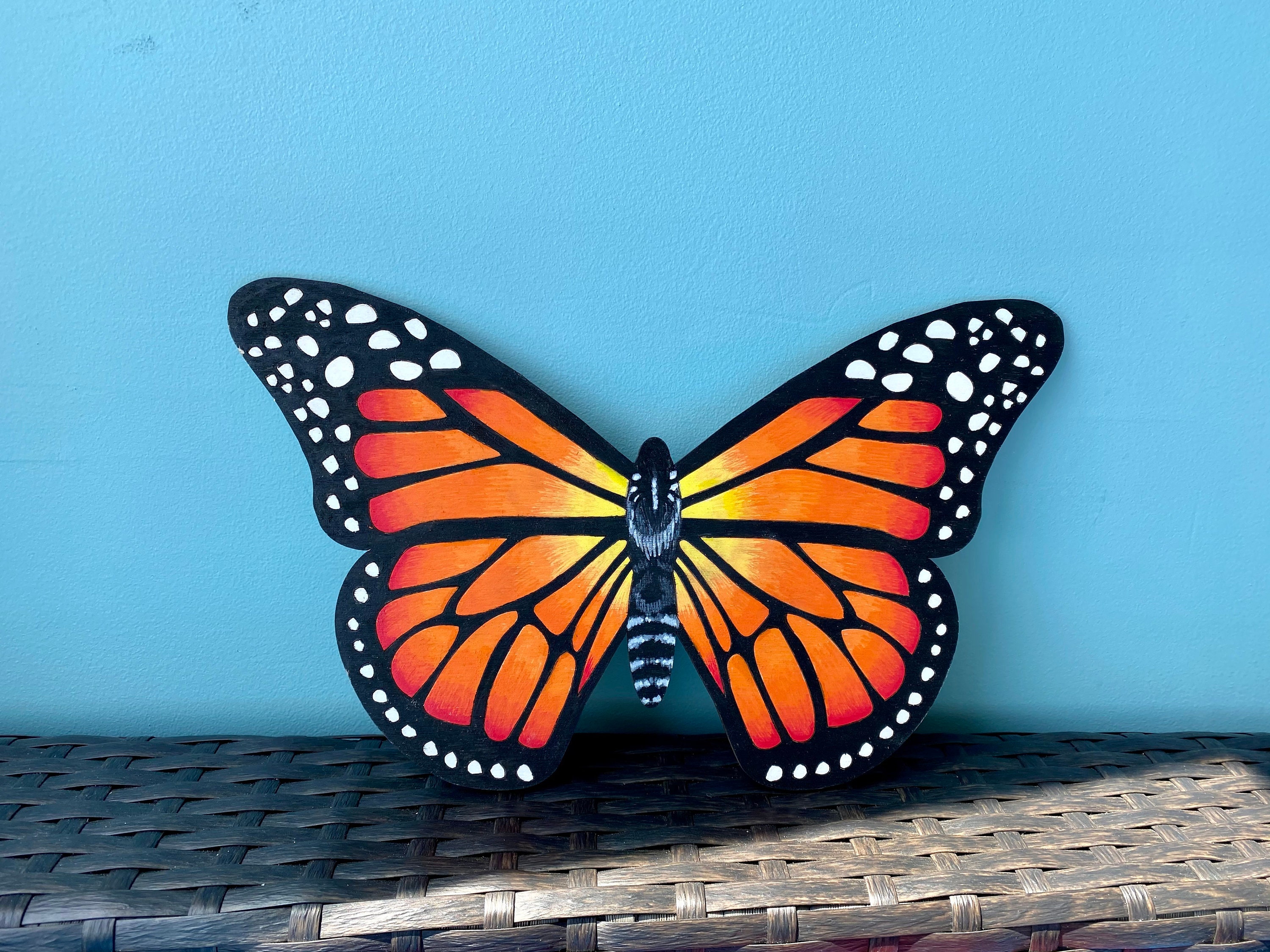 living room wall decorations with butterfly