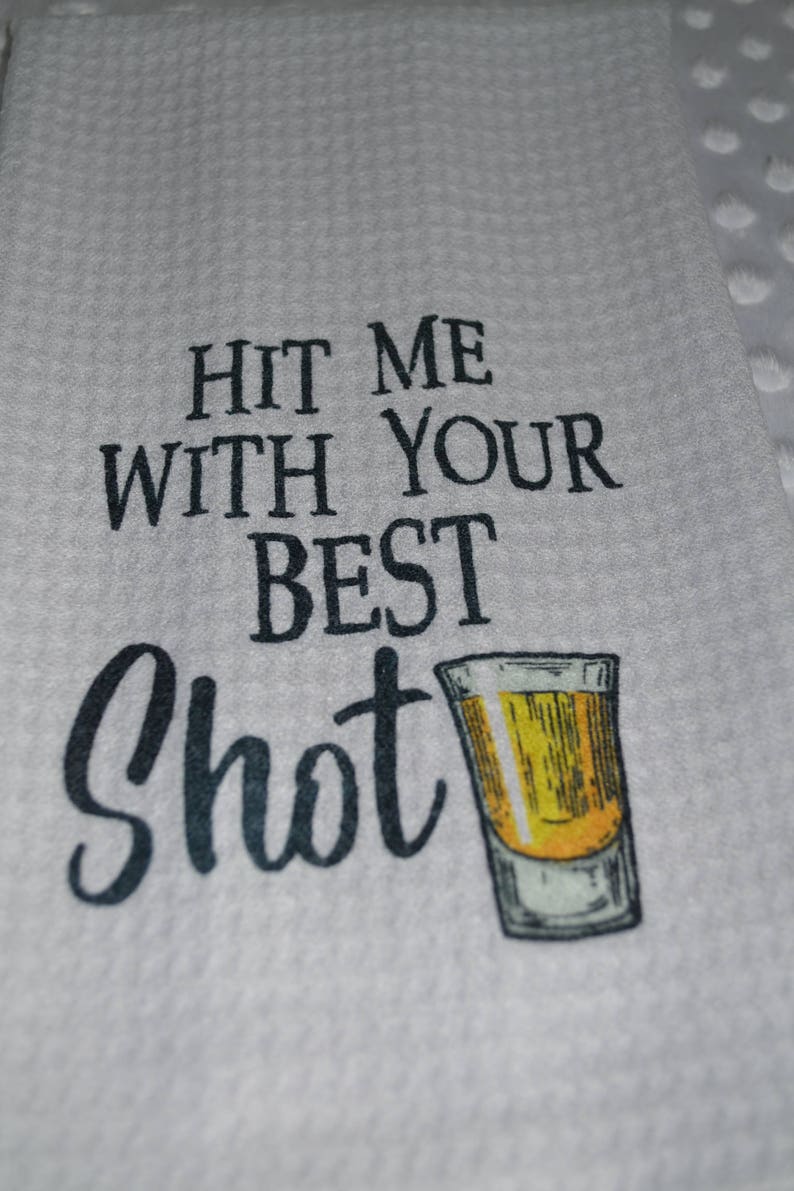 Funny Humorous Bar Towels with sayings Hand Towel Beer Shot Etsy