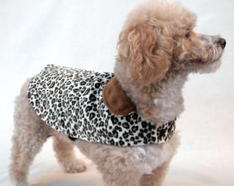 Casaco para cachorro, Casaco para animal de estimação, Estampa de selva, Minkee, Macio e quente, Inverno, Pronto para enviar, RTS