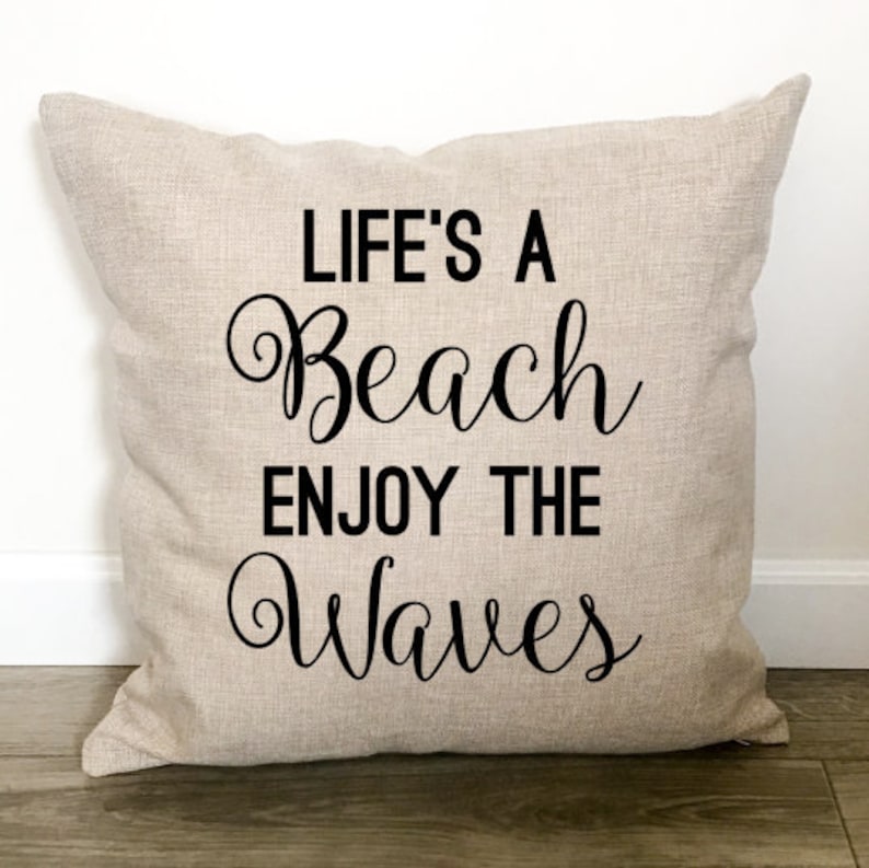 Throw Pillows Beach Decor Life/'s A Beach Beach House Pillow Beach House Decor Beach Throw Pillow Throw Pillow Covers