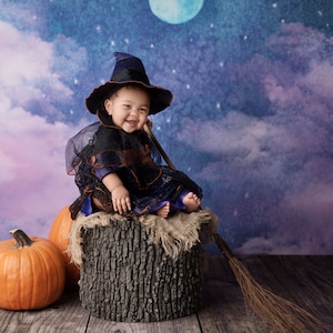 Full Moon - Halloween Photography Backdrop - Printed Photography Prop - Halloween Backdrop - Spooky Backdrop - Halloween Party