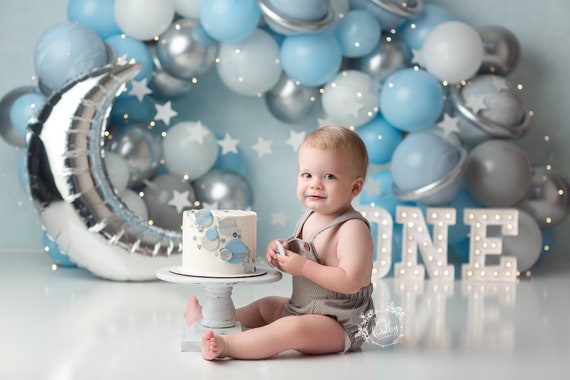 BELECO 7x5ft Cake Smash Photo Backdrop - First Birthday Decor For Baby Boy, Photography Background - View #4