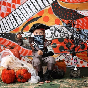 Spooky - Halloween Photography Backdrop - Printed Photography Prop - Halloween Backdrop - Spooky Backdrop - Halloween Party Backdrop