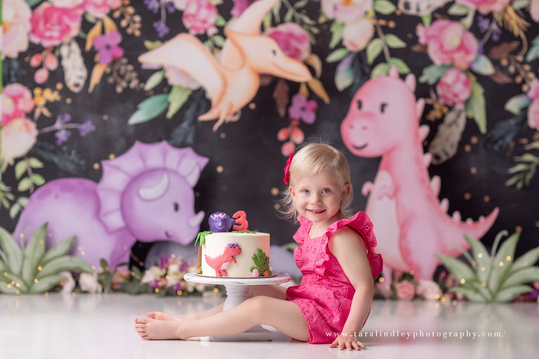 Dino Fun Printed Photography Backdrop Dinosaur Backdrop Etsy