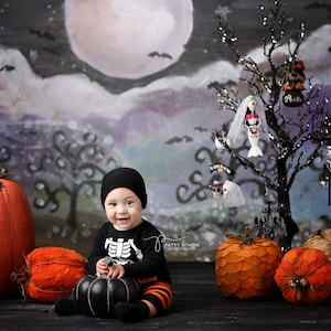 Ghoul - Halloween Photography Backdrop - Printed Photography Prop - Halloween Backdrop - Spooky Backdrop - Halloween Party