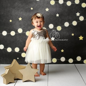 Glitz - Printed Photography Backdrop - New Years Backdrop - Christmas Backdrops - Christmas Light Backdrop - Christmas Backgrounds